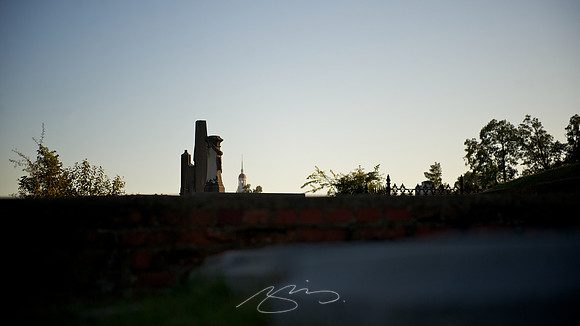 The Monument Family Enjoys the Sunset
