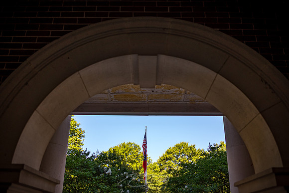 Madison - Jun+Jul 2022 - 66 - Morgan County Courthouse (Arch and Flags Detail)