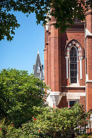 Macon - May 2022 - 7 - Catholic and First Baptist (Macon) Churches, Macon