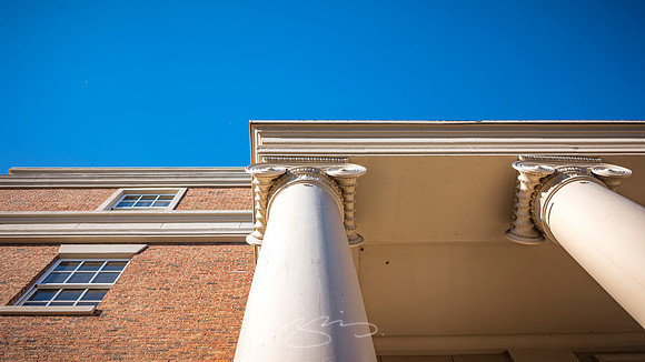 Milledgeville - October 2022 - 3 - Courthouse Columns, 121 N. Wilkinson St