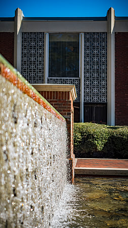 Macon - Mercer University - November 2025 - 37 - Fountain Falls, Outside Connell Student Center, College St.