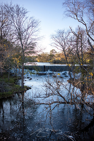 Fickling Mill - November 2022 - 4 - Patsiliga Creek Over the Fickling Mill Dam