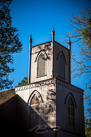 Talbotton - Nov 2022 - 25 - Zion Church Steeple in the Afternoon Sun
