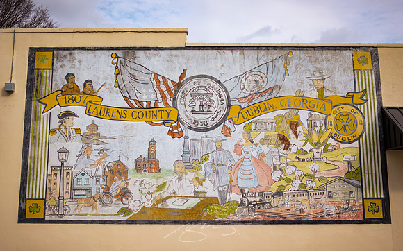 Dublin Downtown - Dec 2022 - 19 - Laurens and Dublin Mural (No Biases Shown), S. Lawrence St