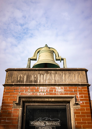 Dublin Downtown - Dec 2022 - 33 - First United Methodist Church Bell, 305 W. Gaines St