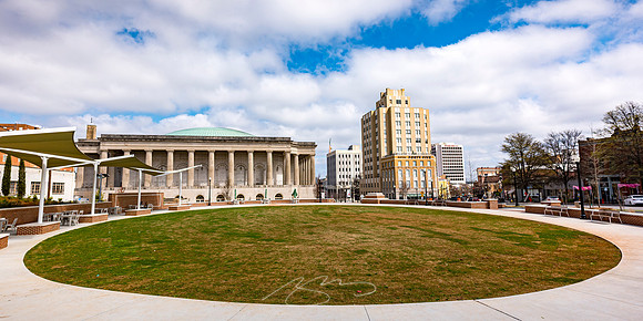 Macon - Mar 2026 - 9 - Rosa Parks Square (Circle), Poplar and First Sts.