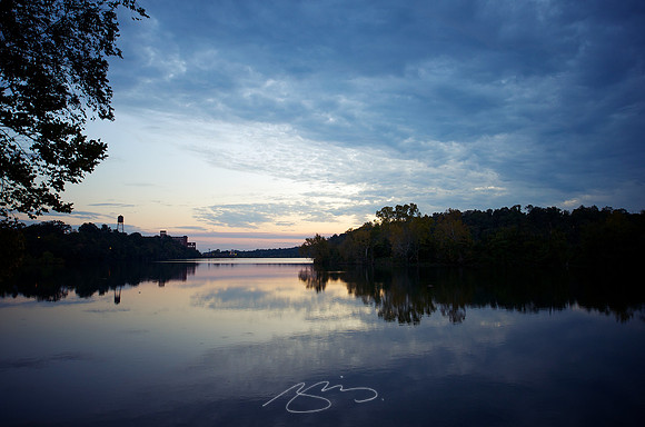 Sunset over the Chattahoochee