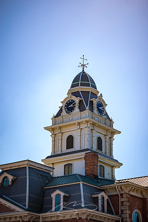 Sparta - Mar 2023 - 2 - Hancock County Courthouse (Tower Detail)