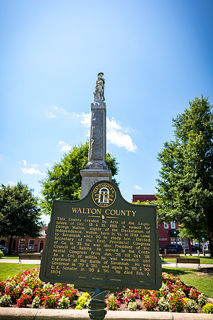 Monroe - Jul 2026 - 24 - Old Monroe City Hall (Confederate Statue and Historical Marker), 101 S. Broad St.