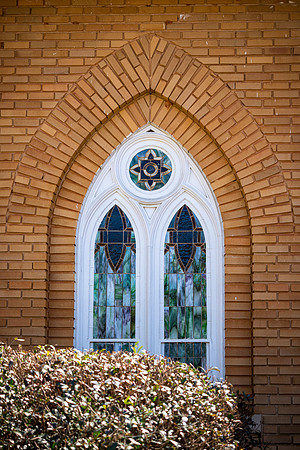 Senoia - March23 - 15 - Church of God of Prophesy (Window #2), Main and Johnson Sts