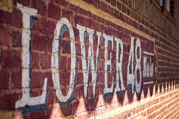 Senoia - March23 - 36 - Lower 48 Sign, 48 Main St. (on Seavy St.)