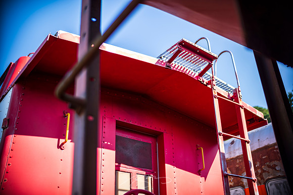 Southeastern Railway Museum, Duluth - Sep 2026 - 7 - Caboose and Box (Detail)