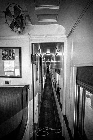 Southeastern Railway Museum, Duluth - Sep 2026 - 26 - Pullman Hallway (from Lounge)