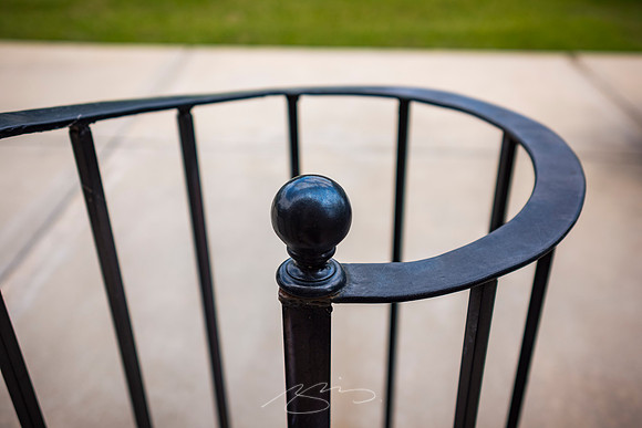Montezuma - May 2023 - 11 - Railing Detail, Montezuma Methodist, N. Dooly St