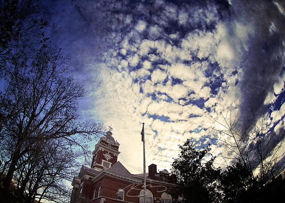 Sunset Clouds (and Monroe County Courthouse)