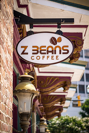 Macon - June 2023 - 7 - Z Beans Coffee (Sign), 311 Cotton Ave