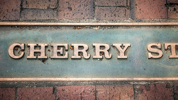 Macon - July 2023 - 22 - Cherry St. (Sidewalk Crossing), Cherry St. and MLK Blvd