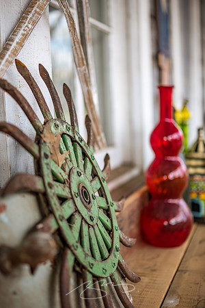 Sun of Wagon Wheel, Woodland Antiques