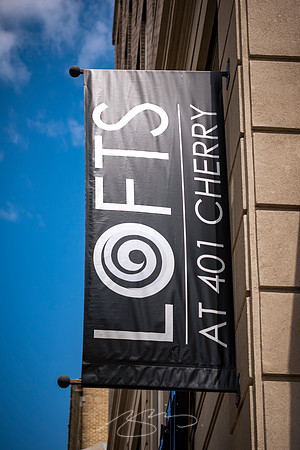 Macon - July 2023 - 23 - Lofts at 401 Cherry (Sign), 401 Cherry St