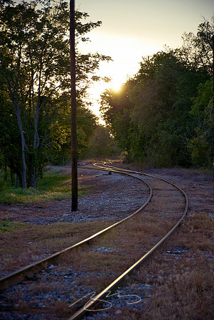 Tracks into the Sunset