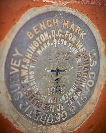 Forsyth - May 2025 - 32 - Forsyth Train Depot (U.S. Coast & Geodetic Survey Marker), 104-114 E. Adams St., Forsyth