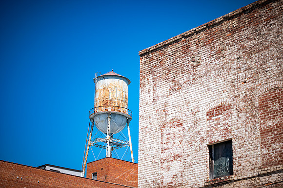 Augusta - September 2023 - 3 - Water Tower and Brick, 900 Block, Ellis St