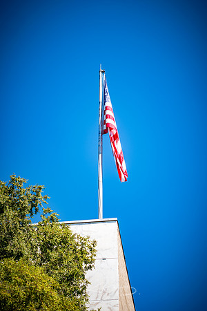 Augusta - September 2023 - 25 - Flag Against Sky, 985 Broad St