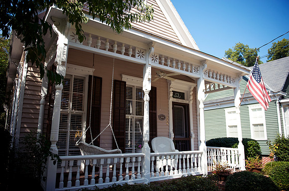 Porch, Swing (with Flag)