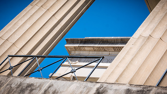 Macon - May 2022 - 55 - City Auditorium (Column and Roof Detail #2), Macon