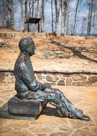 2022-2 - Seated FDR Enjoying the View, Dowdell Knob