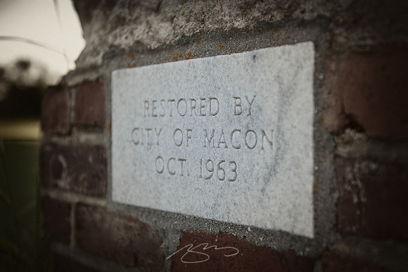 Restored by the City of Macon, 1963
