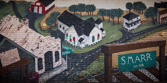 Smarr - May 2025 - 7 - Building Mural (Complete), Evens and Rumble Rds., Smarr