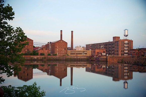 Mill Stacks (Reflected)