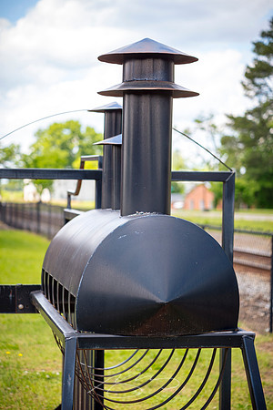 Forsyth - May 2025 - 28 - Forsyth Train Depot (Engine Sculpture #1), 104-114 E. Adams St., Forsyth