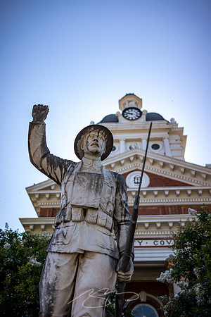 Madison - Jun+Jul 2022 - 58 - DAR Statue and Morgan County Courthouse, Downtown