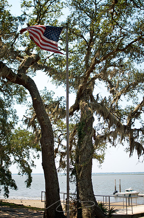 Cumberland Island - Flag and Dock