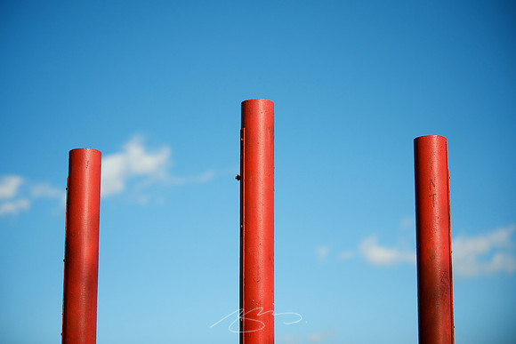 Three Red, One Blue