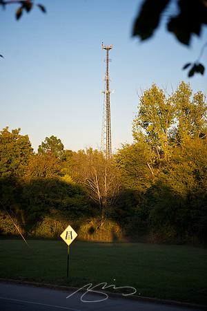 Sign and Tower