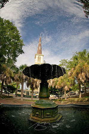 Citadel Square Fountain (and Church)