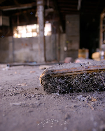 Broom, Garage, Abandoned
