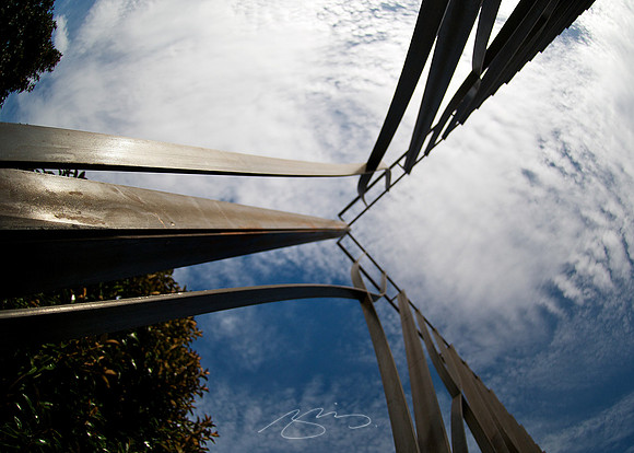 Sculpture Embraces Sky